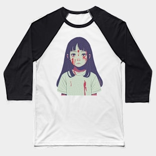 Cute bloody girl Baseball T-Shirt